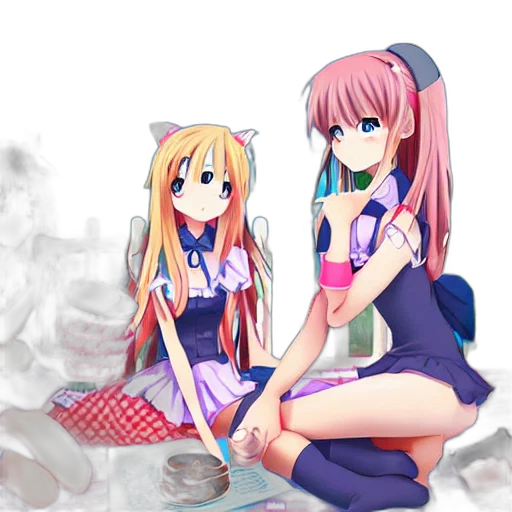anime, pixel art, concept art, cartoon transparent PNG cut-out