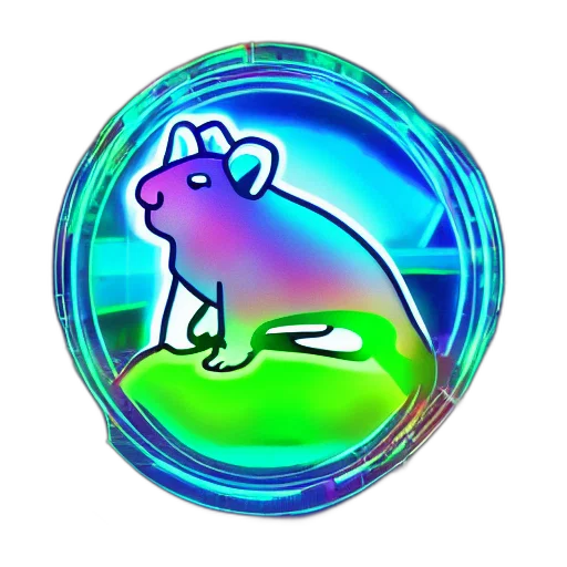 animal, jewelry, vaporwave, pixel art transparent PNG cut-out