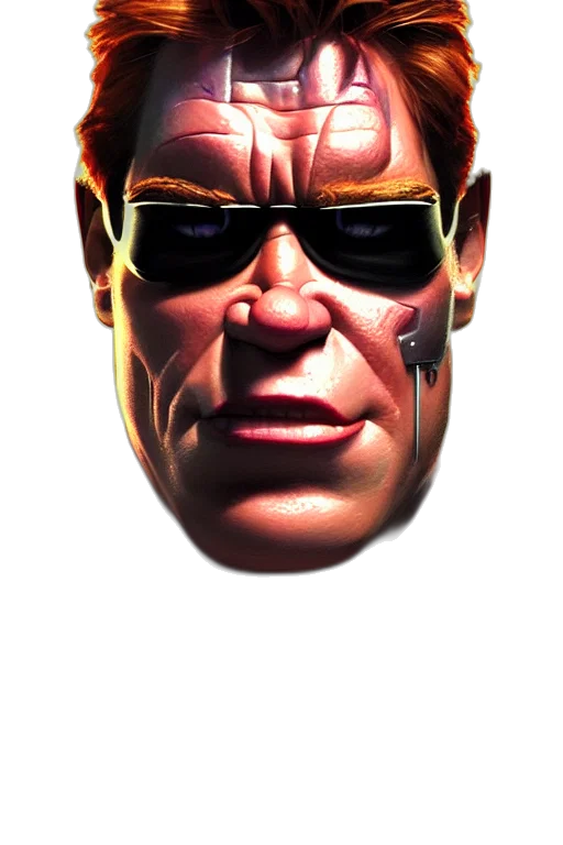 face, mask, robot, creature transparent PNG cut-out