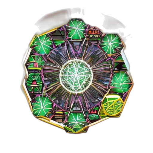 jewelry, concept art, green, neon transparent PNG cut-out