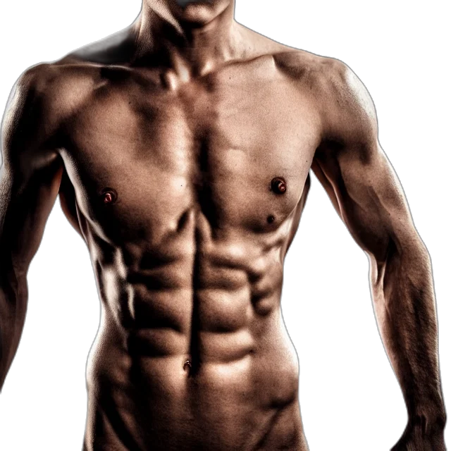 photorealistic, 3d render, fit, body transparent PNG cut-out