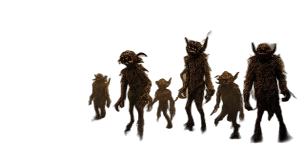 creature, mask, staff, concept art transparent PNG cut-out