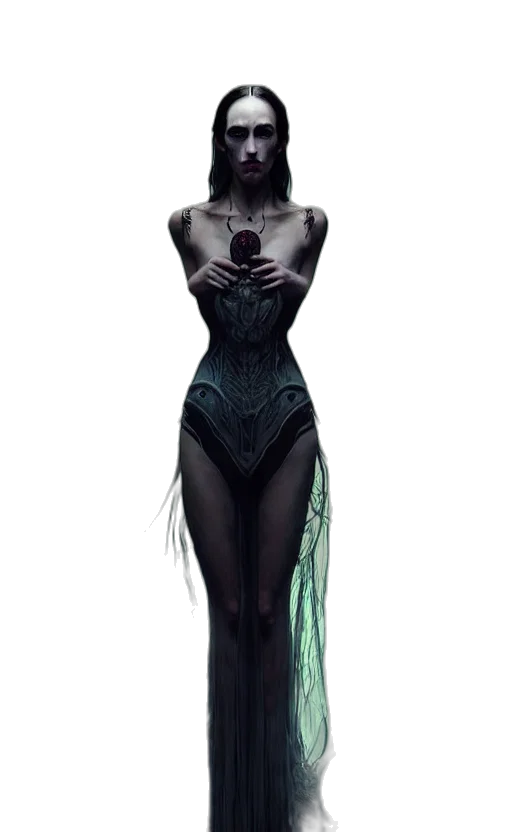 dress, creature, fantasy art, concept art transparent PNG cut-out