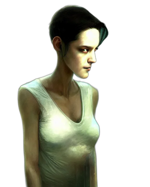 dress, robot, face, jewelry transparent PNG cut-out