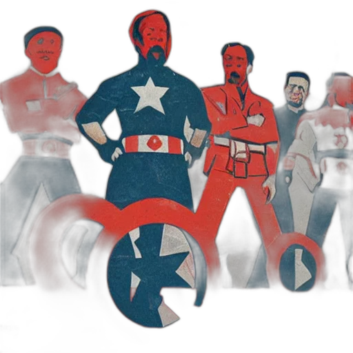 comic book art, concept art, cartoon, 3d render transparent PNG cut-out
