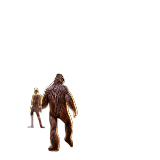 creature, animal, hair, staff transparent PNG cut-out