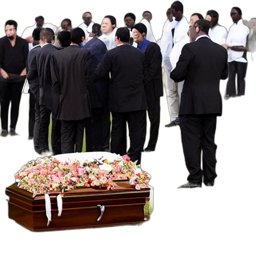staff, funeral, coffin, location transparent PNG cut-out