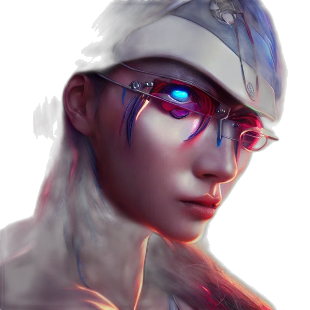 face, hat, robot, staff transparent PNG cut-out