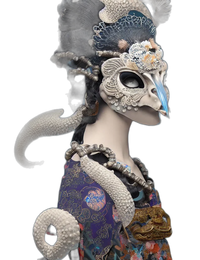 mask, jewelry, face, hat transparent PNG cut-out