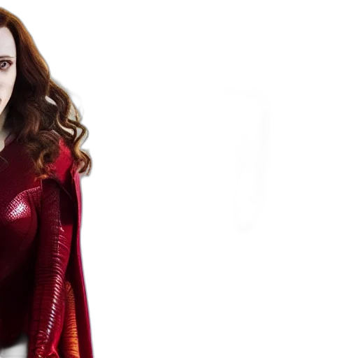 comic book art, concept art, red, scarlett transparent PNG cut-out