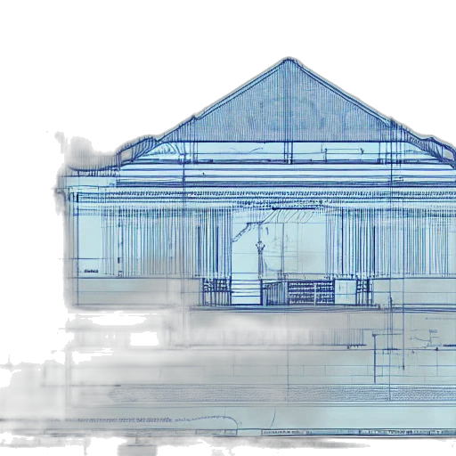 building, 3d render, concept art, photorealistic transparent PNG cut-out