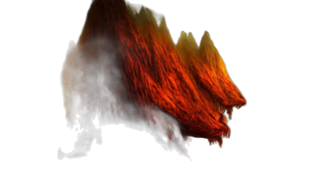 hair, dragon, mask, creature transparent PNG cut-out