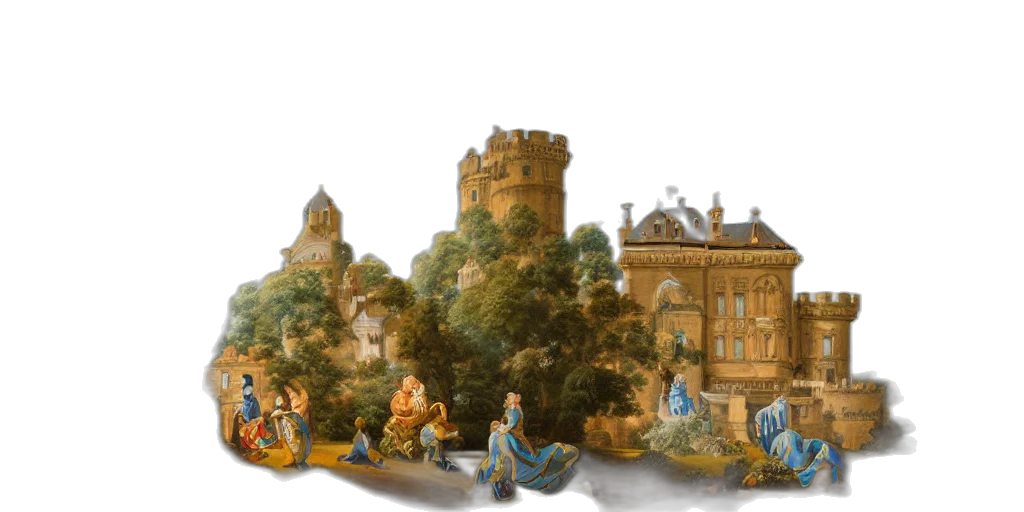 fantasy art, concept art, photorealistic, oil painting transparent PNG cut-out