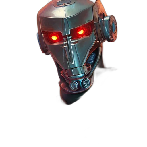 robot, mask, face, weapon transparent PNG cut-out