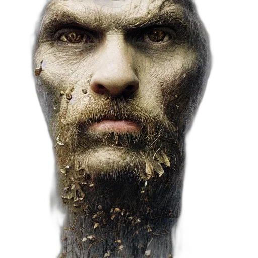 face, mask, hair, creature transparent PNG cut-out