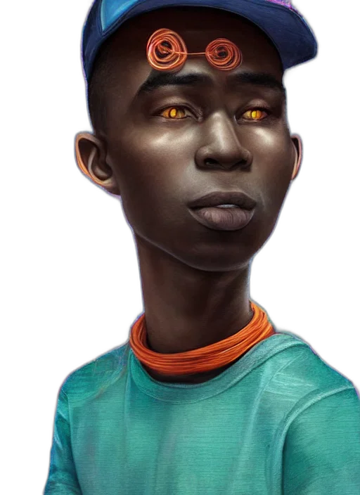 face, staff, robot, creature transparent PNG cut-out