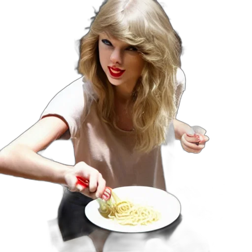 food, 3d render, taylor, swift transparent PNG cut-out