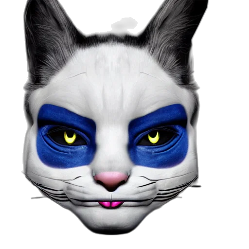 mask, animal, face, photorealistic transparent PNG cut-out