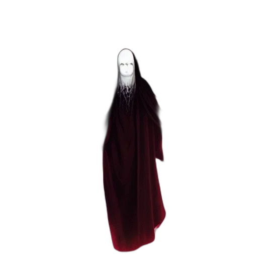 dress, jacket, staff, mask transparent PNG cut-out
