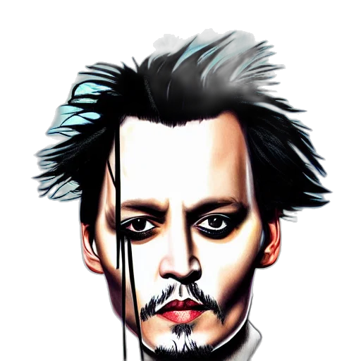 face, mask, comic book art, cartoon transparent PNG cut-out