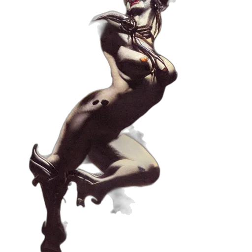 dress, robot, concept art, comic book art transparent PNG cut-out