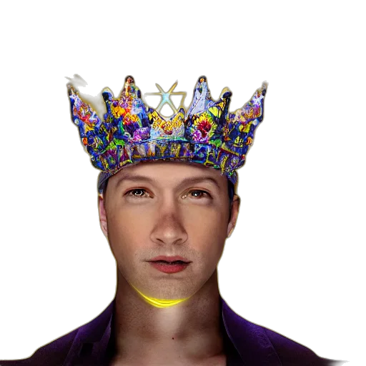 crown, hat, face, jewelry transparent PNG cut-out