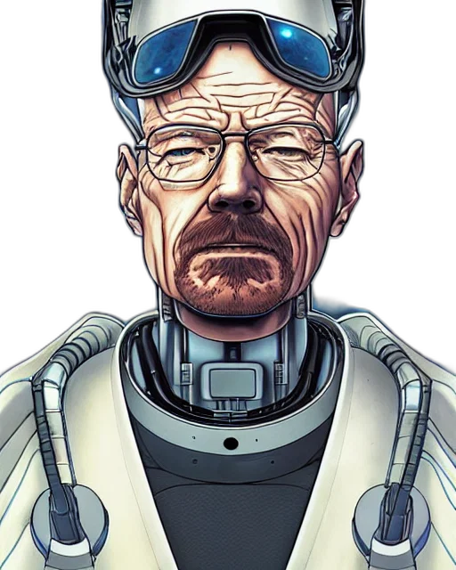 robot, face, staff, comic book art transparent PNG cut-out