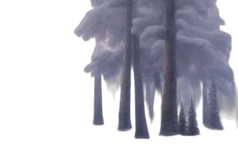 tree, concept art, watercolor, fantasy art transparent PNG cut-out