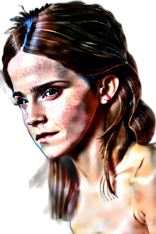 face, photorealistic, comic book art, fantasy art transparent PNG cut-out
