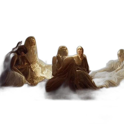 concept art, fantasy art, photorealistic, oil painting transparent PNG cut-out