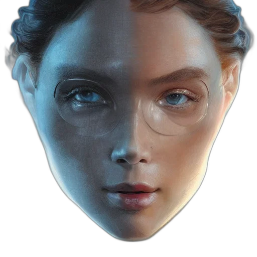 mask, face, jewelry, robot transparent PNG cut-out