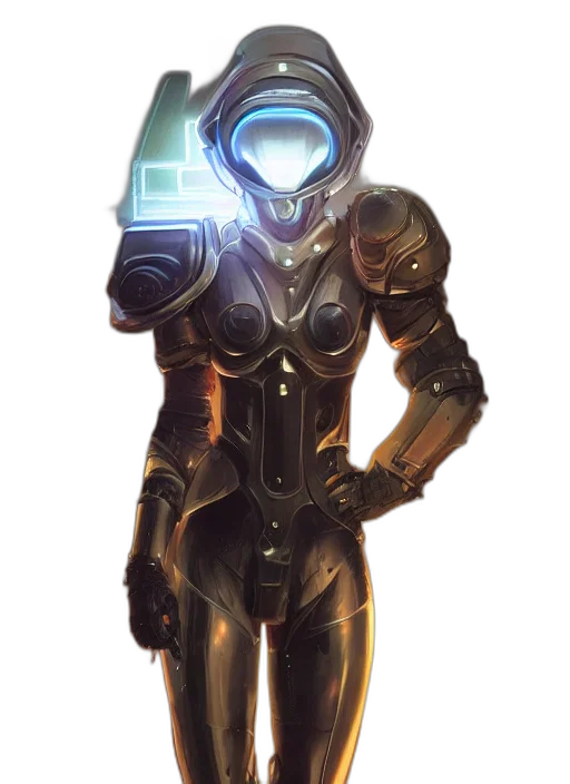 robot, mask, jacket, weapon transparent PNG cut-out