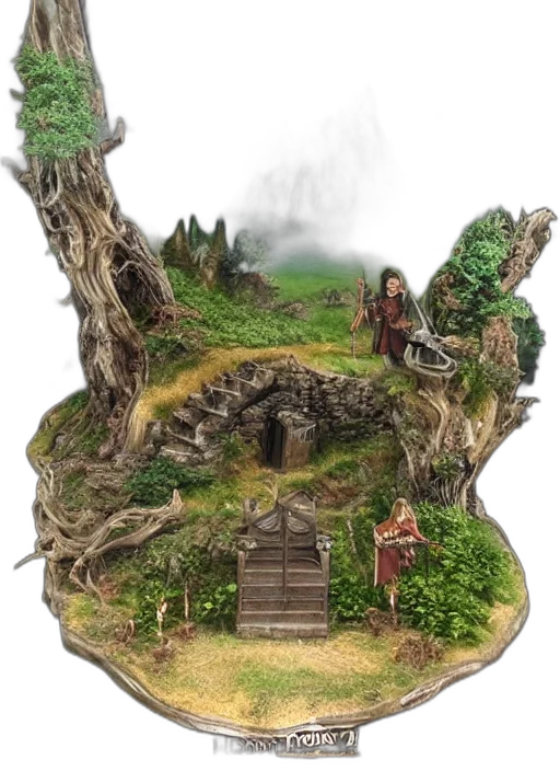 fantasy art, concept art, 3d render, photorealistic transparent PNG cut-out
