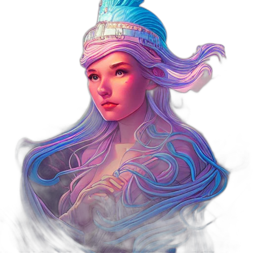 crown, face, hat, hair transparent PNG cut-out