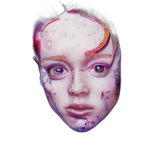 mask, face, creature, crown transparent PNG cut-out