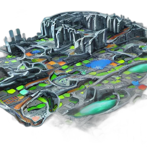 concept art, 3d render, cyberpunk, screenshot transparent PNG cut-out