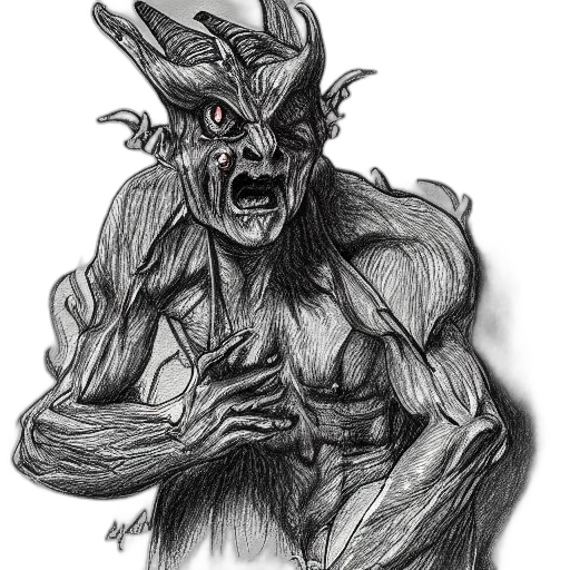 creature, face, mask, staff transparent PNG cut-out