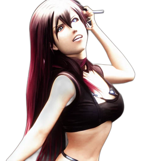 concept art, anime, comic book art, photorealistic transparent PNG cut-out
