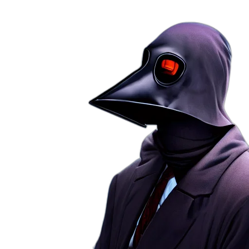 mask, staff, jacket, face transparent PNG cut-out