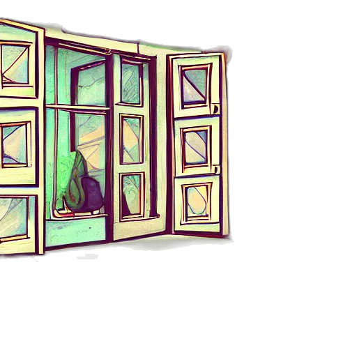furniture, building, pixel art, concept art transparent PNG cut-out