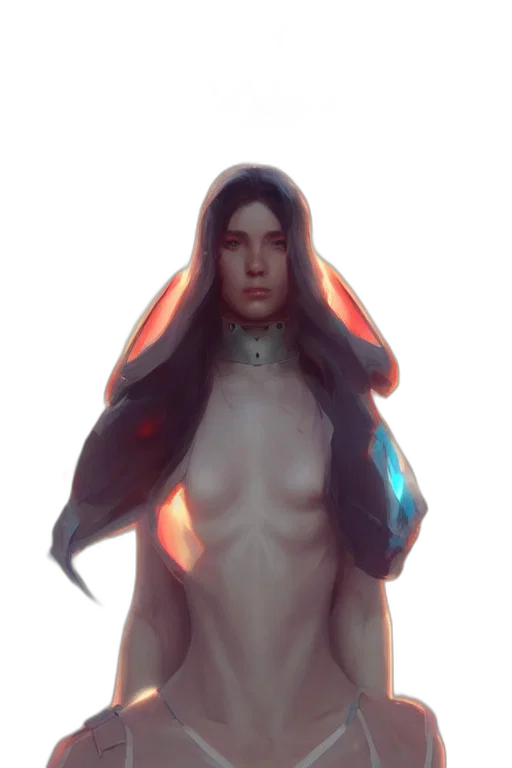 dress, creature, jewelry, face transparent PNG cut-out