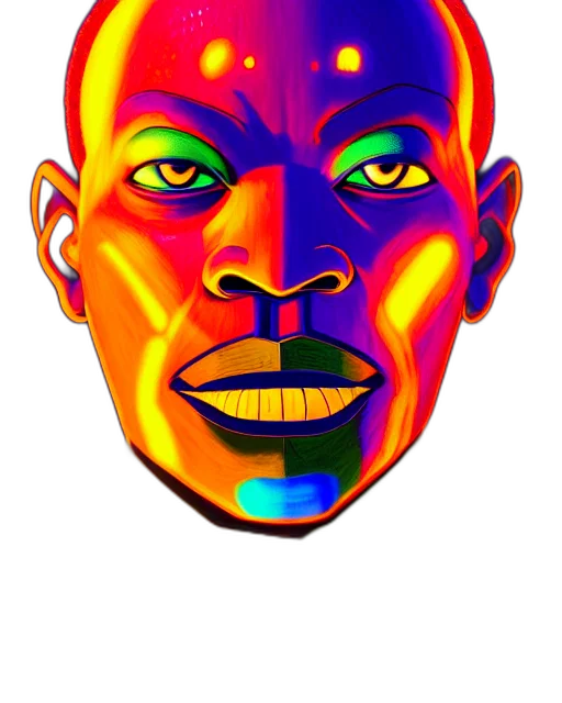 face, mask, cartoon, photorealistic transparent PNG cut-out