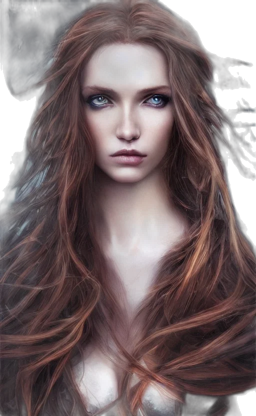 hair, face, crown, creature transparent PNG cut-out