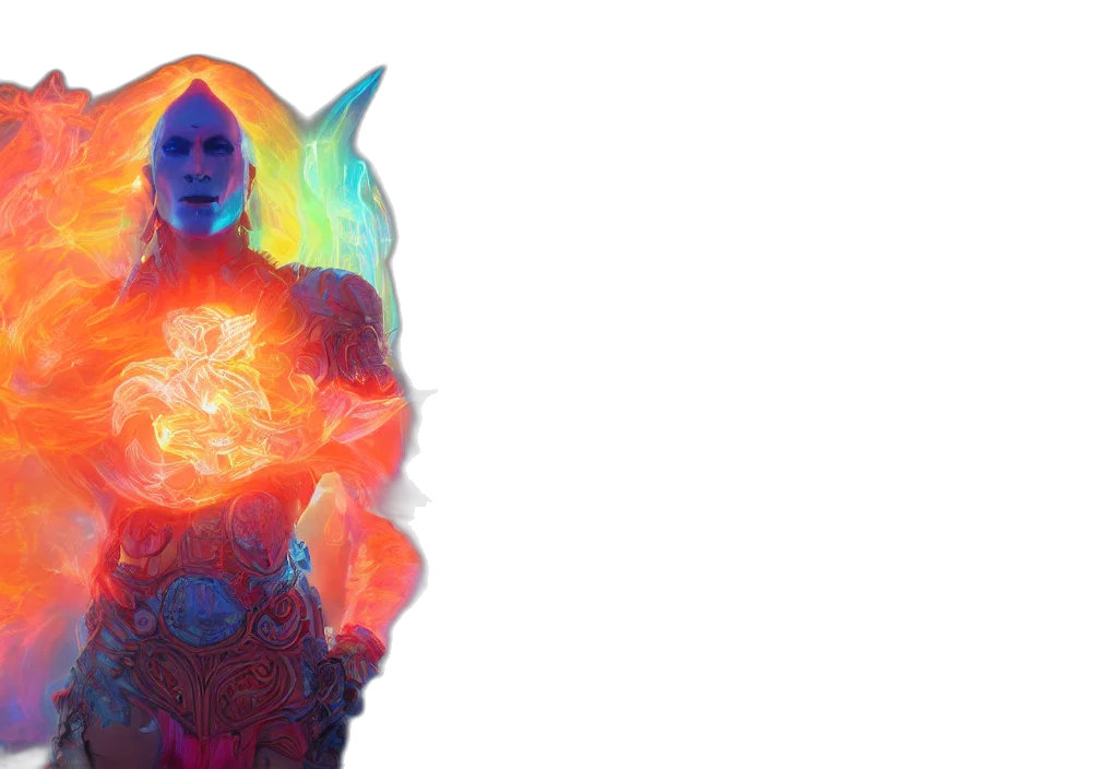 concept art, fantasy art, cyberpunk, comic book art transparent PNG cut-out