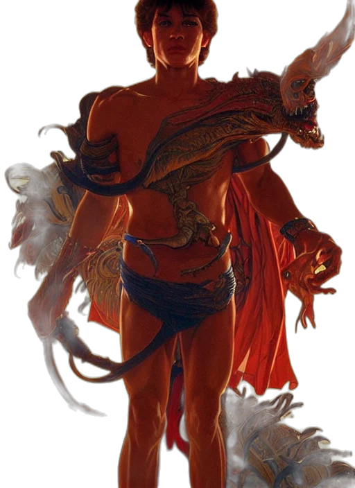 dragon, creature, mask, concept art transparent PNG cut-out