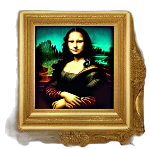 jewelry, face, oil painting, photorealistic transparent PNG cut-out