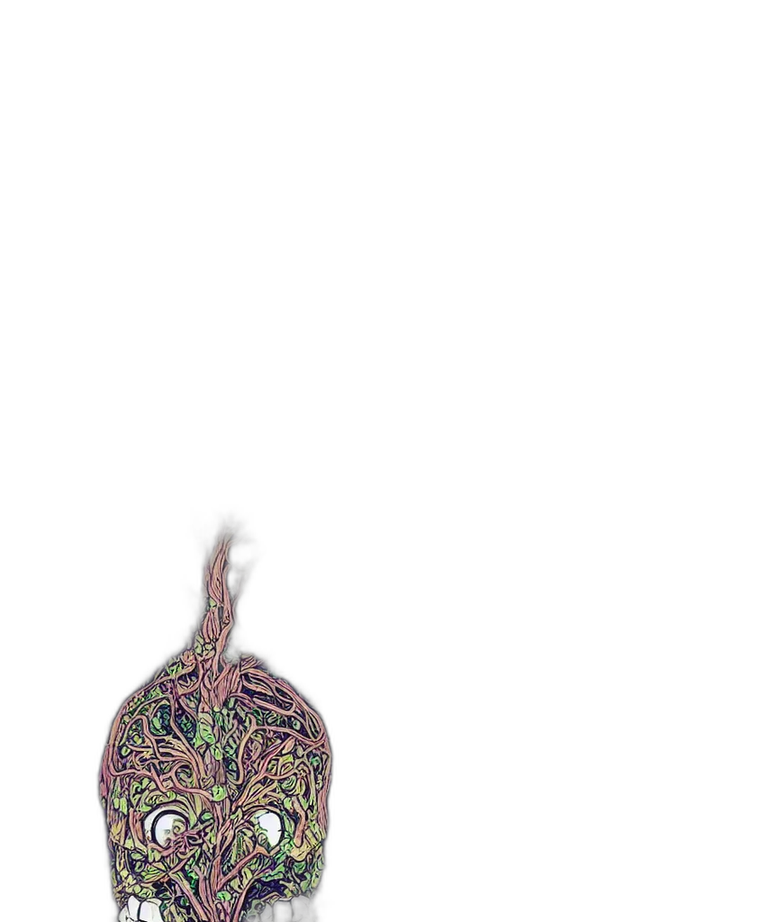 jewelry, mask, crown, staff transparent PNG cut-out