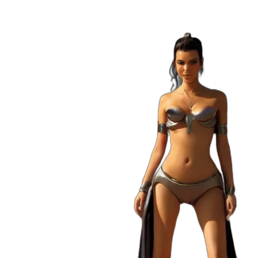 dress, concept art, 3d render, fantasy art transparent PNG cut-out