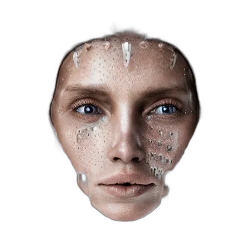face, mask, jewelry, robot transparent PNG cut-out
