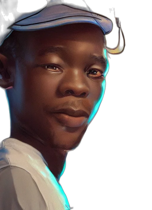 robot, face, hat, concept art transparent PNG cut-out